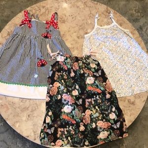 Lot of three summer dresses toddler size 3